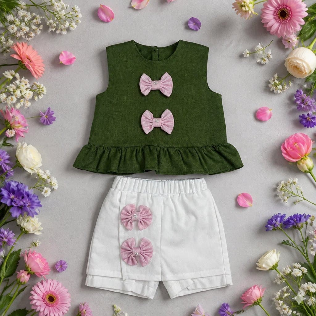 Conjunto Patio extendido entre flores de colores